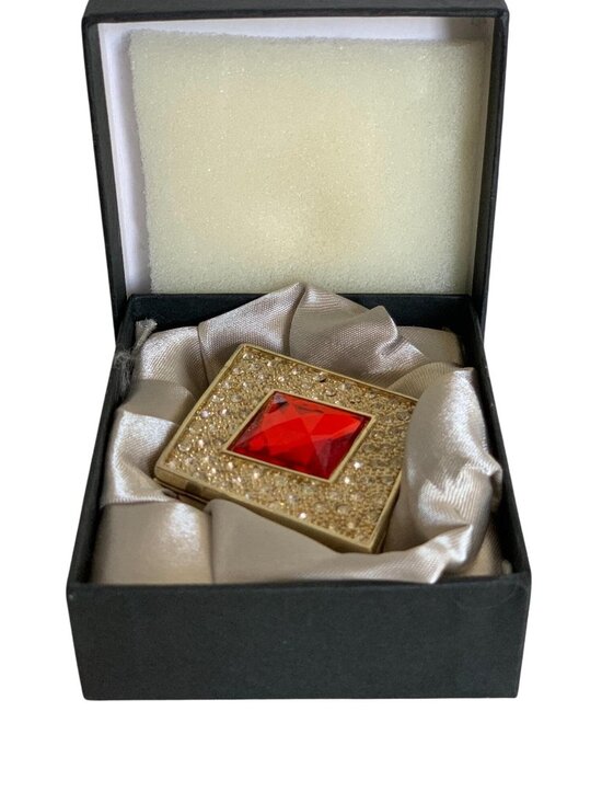 Zanzibar Accessories - Zanzibar Diamond Shaped Metal Trinket Box (6439)